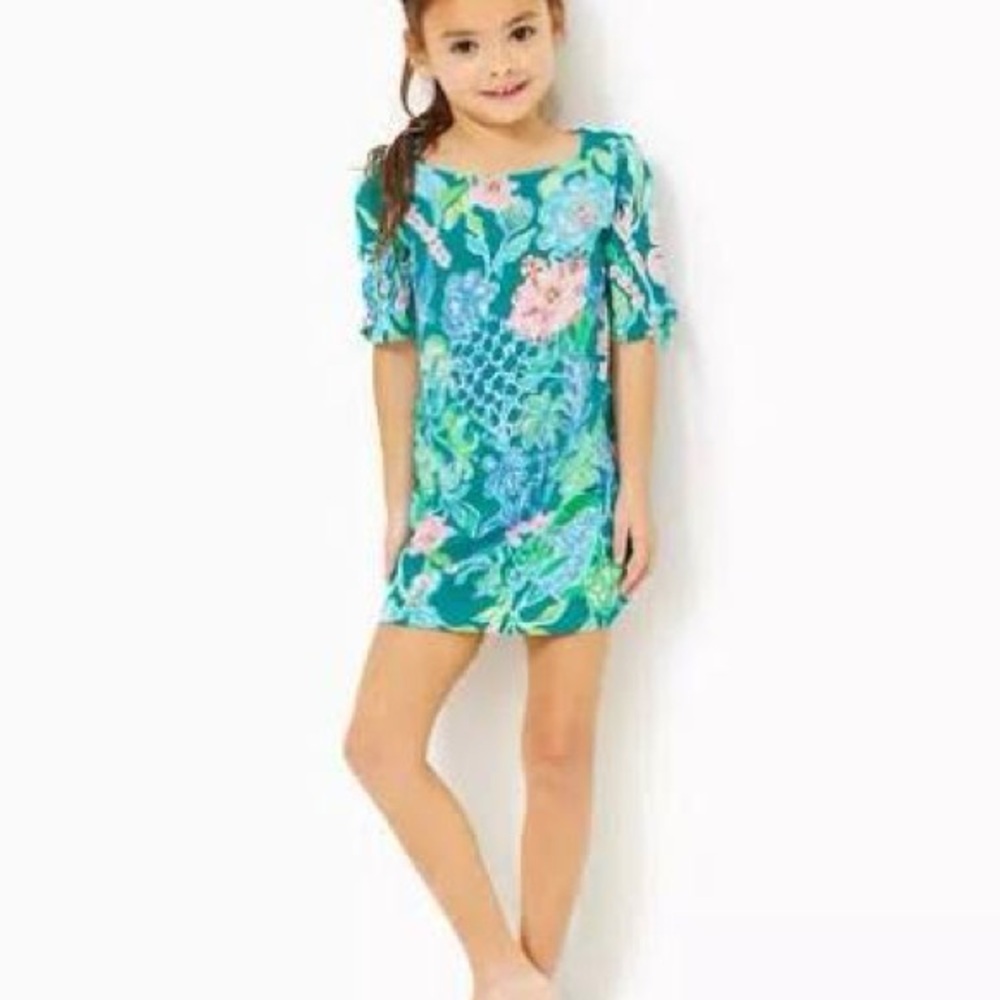 Lilly Pulitzer Girls Mini Lidia Dress Multi Hot on the Vine size M